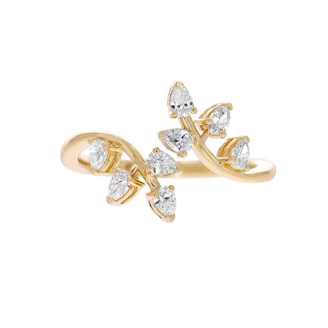 Pear Shape Twist Ring LR12830A
